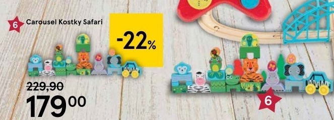 Dětské dřevěné kostky Carousel