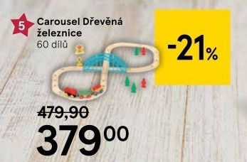Dřevěná železnice Carousel