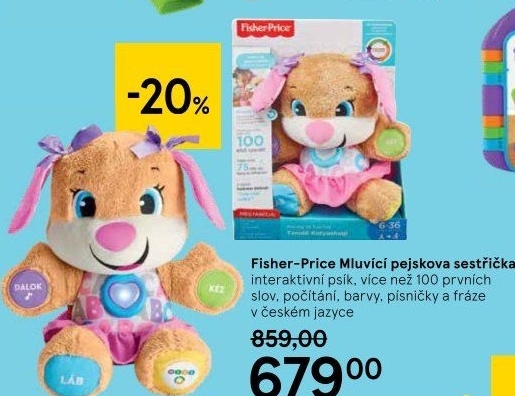 Interaktivní mluvící plyšák Fisher - Price