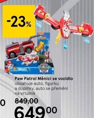 Měnící se vozidla Tlapková patrola Paw Patrol