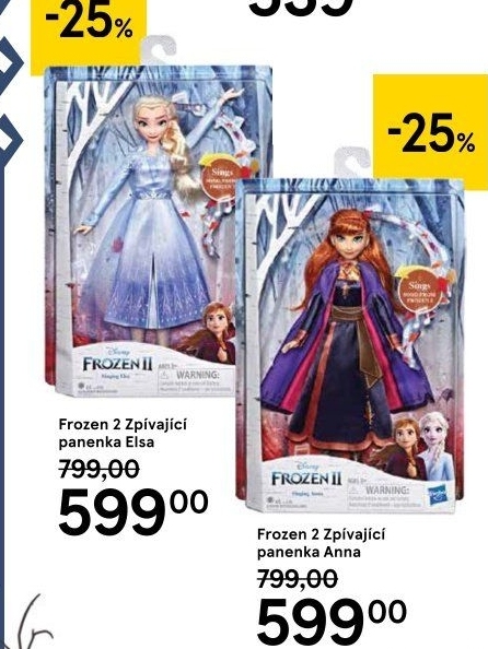 Panenka zpívající Disney Frozen