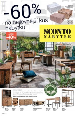 akční leták Sconto nábytek 6.11.2019-26.11.2019