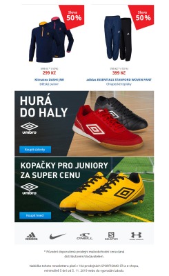 akční leták Sportisimo 5.11.2019-10.11.2019