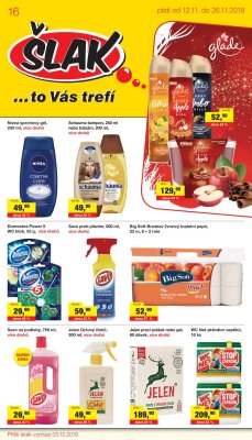 akční leták Šlak drogerie 12.11.2019-26.11.2019