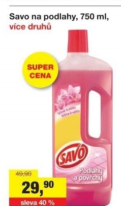 Čistič na povrchy a podlahy Savo