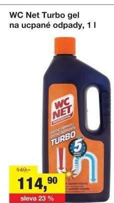 Čistič odpadů gelový Turbo WC NET