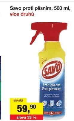 Čistič proti plísním Savo