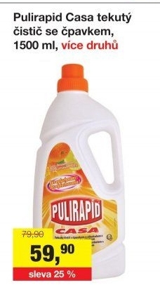 Čistič univerzální se čpavkem Casa Pulirapid