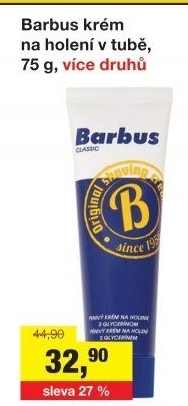 Krém na holení pánský Barbus