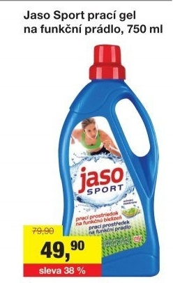 Prací gel na sportovní prádlo Jaso