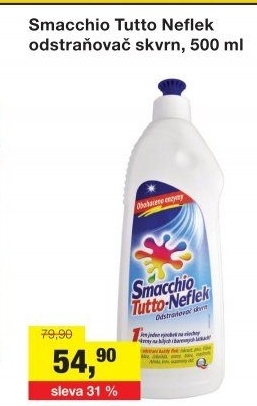 Tekutý odstraňovač skvrn Neflek Smacchio Tutto Madel