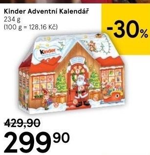 Adventní kalendář Kinder