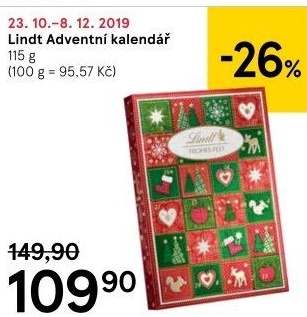 Adventní kalendář Lindt