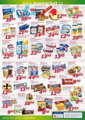 akční leták ESO MARKET 20.11.2019-1.12.2019