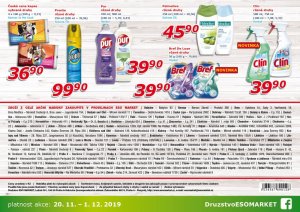 akční leták ESO MARKET 20.11.2019-1.12.2019