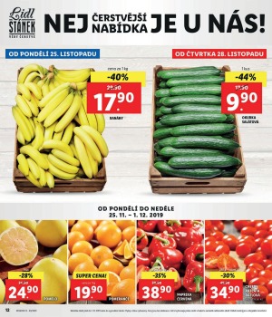 akční leták Lidl 25.11.2019-28.11.2019