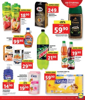 akční leták Lidl 25.11.2019-28.11.2019