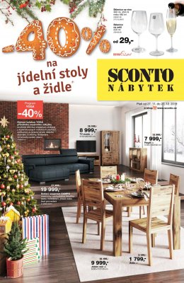 akční leták Sconto nábytek 27.11.2019-27.12.2019
