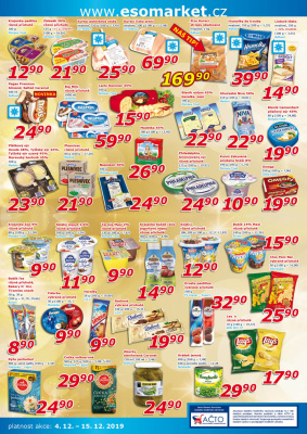 akční leták ESO MARKET 4.12.2019-15.12.2019