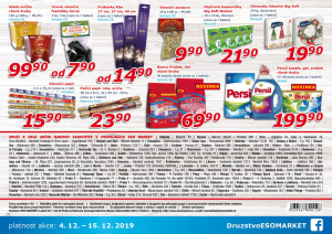akční leták ESO MARKET 4.12.2019-15.12.2019