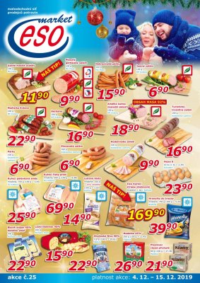 akční leták ESO MARKET 4.12.2019-15.12.2019
