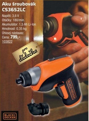 Aku šroubovák Black&amp