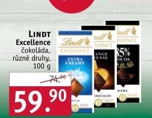 Čokoláda Excellence Lindt