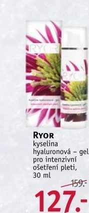 Gel pleťový intenzivní s kyselinou hyaluronovou Ryor