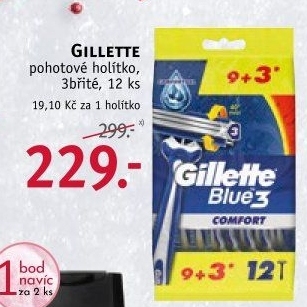 Jednorázová holítka pánská Gillette Blue 3