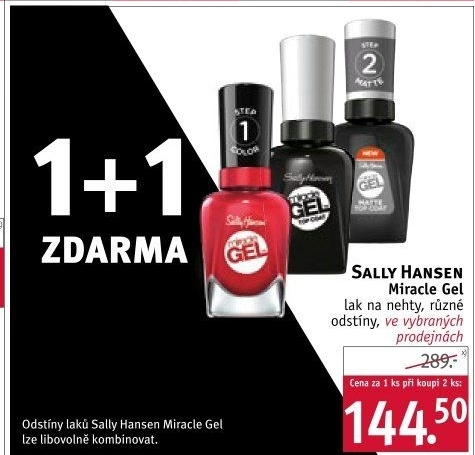 Lak na nehty gelový Miracle Sally Hansen