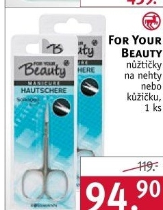 Nůžky na manikúru For Your Beauty