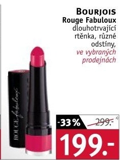 Rtěnka Rouge Fabuleoux Bourjois