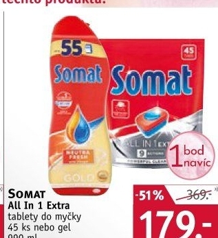 Tablety do myčky All in 1 Extra Somat