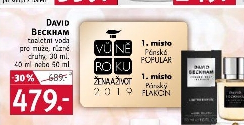 Toaletní voda pánská David Beckham