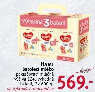 Výživa mléčná Hami