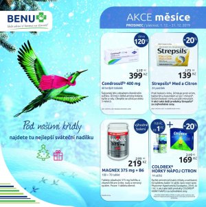 akční leták BENU Lékárna 1.12.2019-31.12.2019