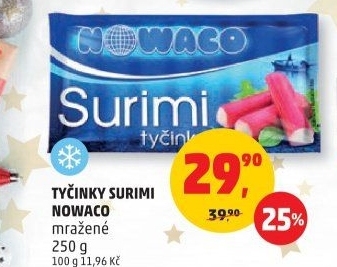 Krabí tyčinky mražené Nowaco
