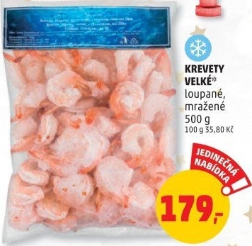 Krevety loupané mražené