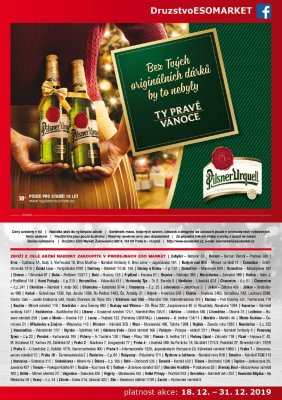 akční leták ESO MARKET 18.12.2019-31.12.2019
