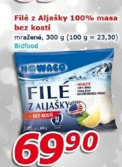 Filé z Aljašky mražené Nowaco