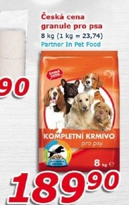Granule pro psy Česká cena