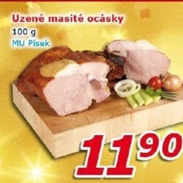 Masové ocásky uzené Maso uzeniny Písek