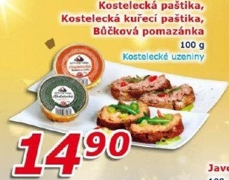 Paštika kostelecká Kostelecké uzeniny