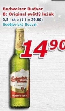 Pivo světlý ležák B: Original Budweiser Budvar
