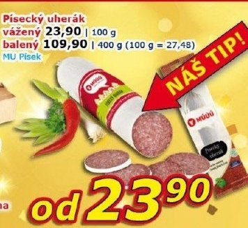 Salám Uherák písecký Maso uzeniny Písek