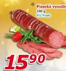 Salám Vysočina písecká Maso uzeniny Písek