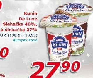 Šlehačka de luxe Kunín 40%