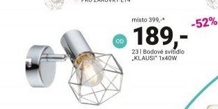 BODOVÉ SVÍTIDLO „KLAUSI“