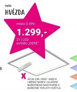 LED STROPNÍ SVÍTIDLO „DERE“