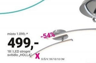 LED STROPNÍ SVÍTIDLO, „HOLLA“